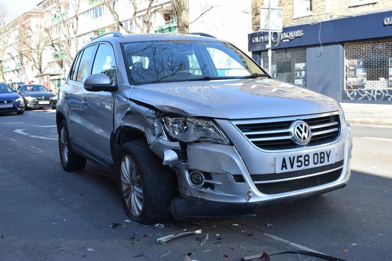 Damaged car