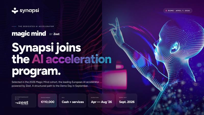 Synapsi and Zest logos for the Magic Mind acceleration program